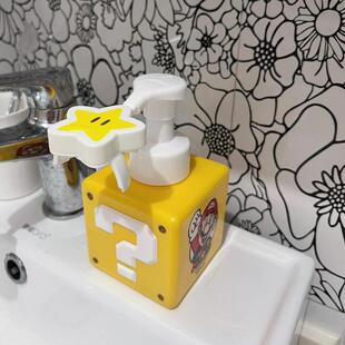 可爱卫间生按压瓶高手颜值ZUM马里奥家用洗液星星空瓶分泡装沫