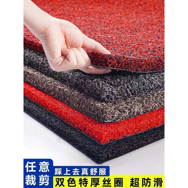 加厚丝圈地垫入户门防滑蹭土脚垫玄关进门门口脚垫可裁剪地毯