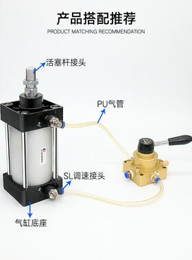 5IJOS气缸160大C推力200重型2501大缸径848125行程X25X50X7长5X10