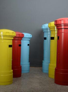 英伦复古铁艺邮模型摆家居软装饰品摆件创意见储意物ys308信箱道