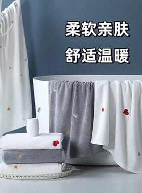 浴巾fjxAk2pR干柔软比纯棉成水人儿童家用速吸不毛洗澡专用新款可