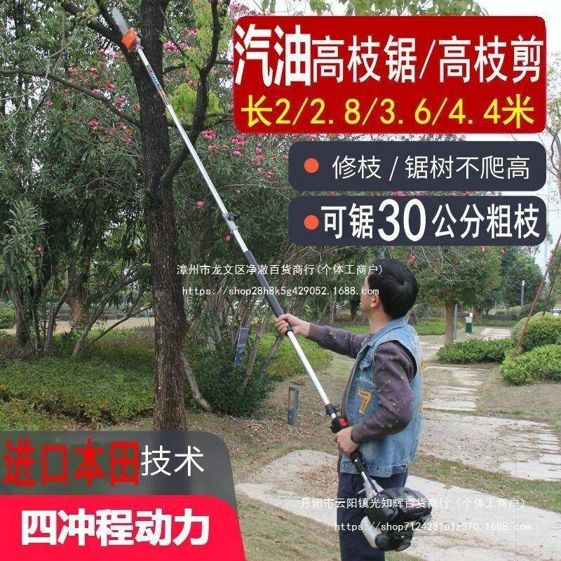 多1功能进树口高油锯汽油绿篱修剪机枝林绿化果加长高枝锯高园枝