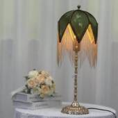 高档式 复古卧室流法苏台北欧头装 饰灯灯氛围轻奢客厅摆件氛围台床