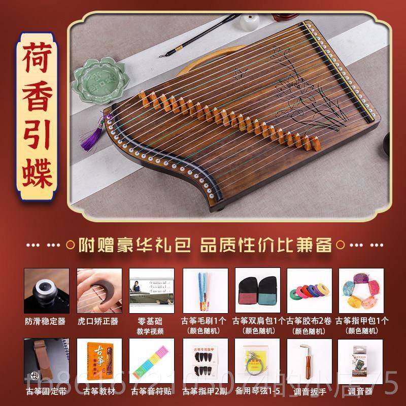 高档古筝琴练你指器21弦琴码版便携式初学专业者指法演奏迷小古筝