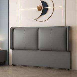 软靠垫新款 实轻头奢落地现代技科简约886超床木挡床头罩加棉加厚