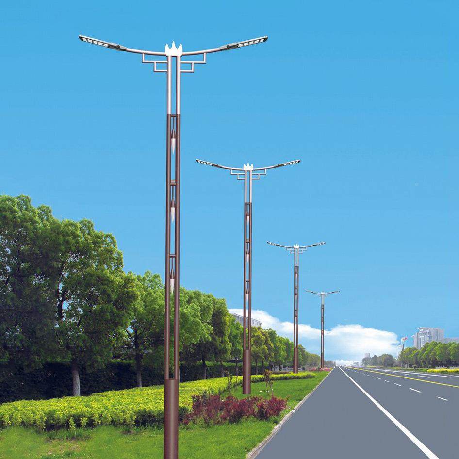 LED路灯双臂灯6米71米米8米9RAM米10米2小区市政路道路路灯杆