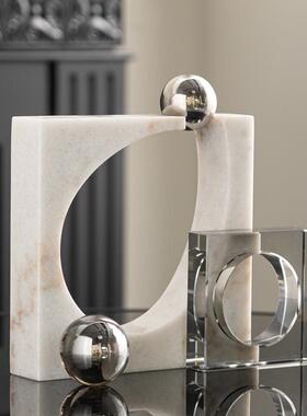 匠十三代轻大理石水RZB-2714晶几何摆奢件样板书房抽象高间端现装