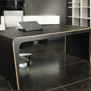 制商务中式 W2色木板桌总裁办公桌椅组合原木奢华工厂直 钢实B2514