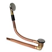 浴全下水全器套浴盆铜旋转式 弹跳式 落水器799全铜排水管加长缸去