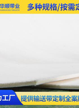 白色毛带OZM输送带耐毡高温传送带印花机输毛毯环噪形低音毛毡送