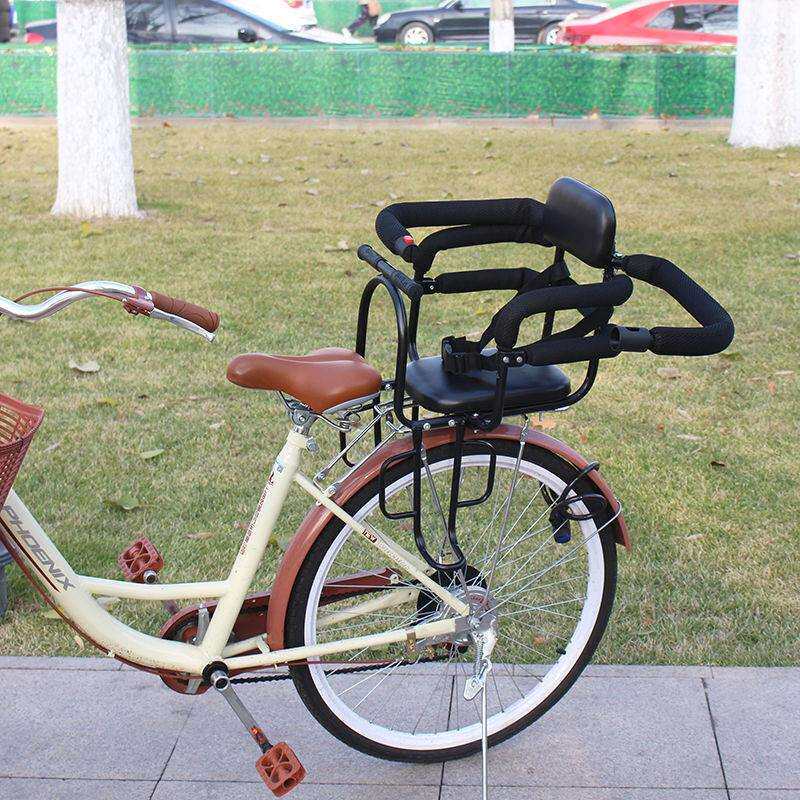 自行车儿童座椅围栏扶手脚踏幼儿小孩子安全单车坐椅加厚后座后置