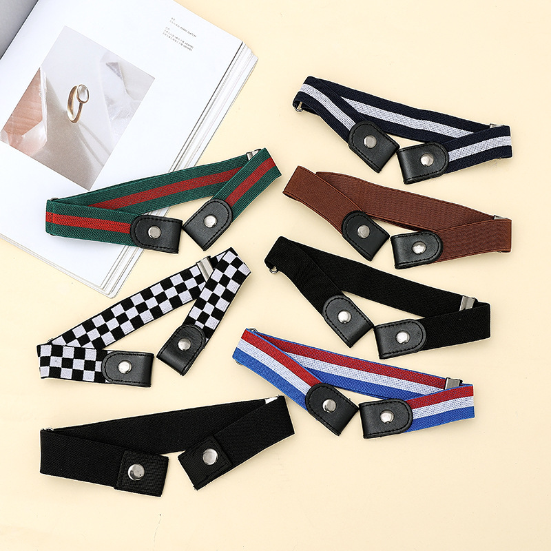 军训懒人腰带女牛仔裤子松紧收腰