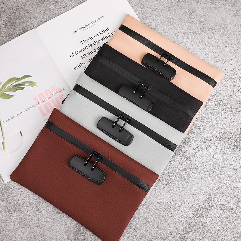 密码锁包防盗证件户口本护照