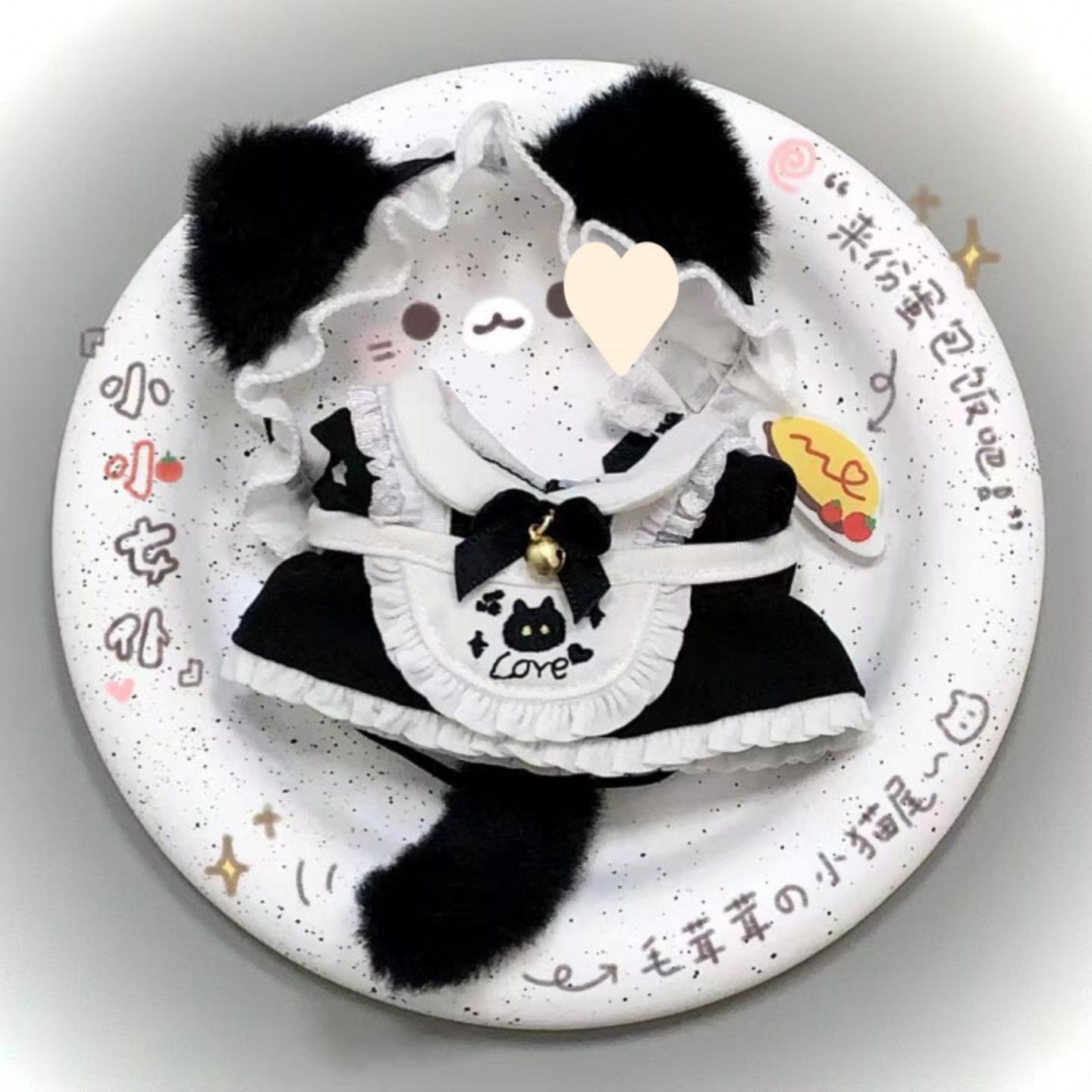 猫咪小女仆娃衣棉花娃娃可爱