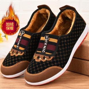 加厚防寒耐磨老北京布鞋 中老年棉鞋 加绒保暖妈妈鞋 新款 女 冬季