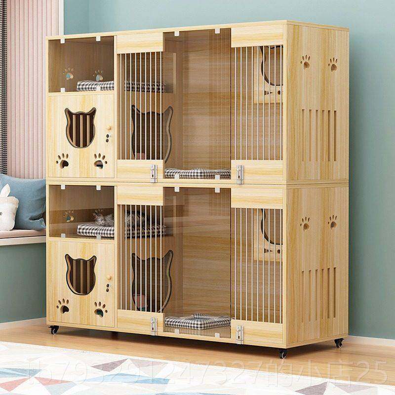 高档猫别墅实猫示寄柜猫养笼木子宠物店展柜猫房全景猫舍猫繁育笼,宠物/宠物食品及用品,狗笼子,淘宝优惠券,粉丝福利购,淘宝优惠卷