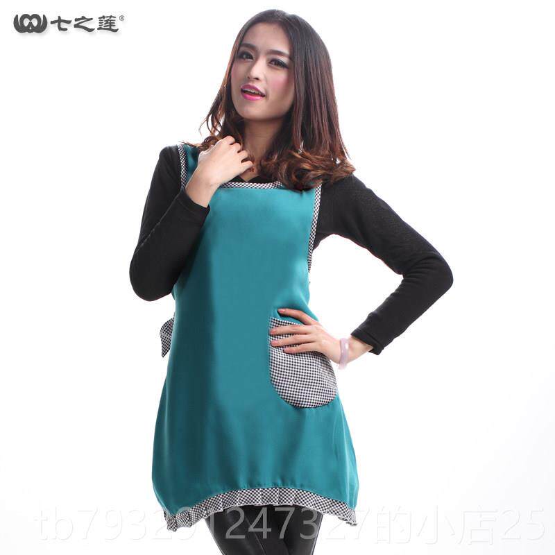 高档韩式女性时尚围裙家庭厨服餐厅母婴幼店儿园美容房工作围裙定