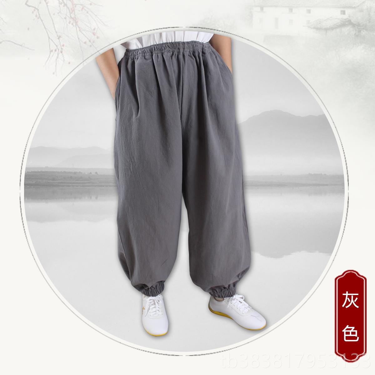 高档武术裤笼裤裤男款太极儿童武术裤太极武术裤太极灯灯笼裤女款图片