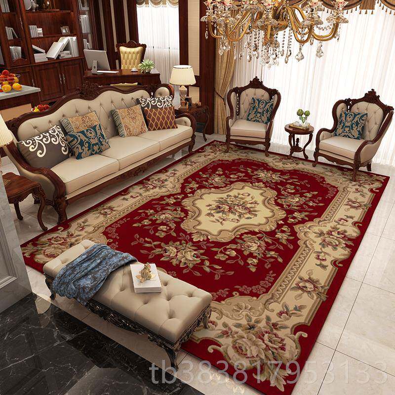 高档高端欧美式地毯纯人工花奢华中雕式客式厅茶几高档议别墅会室