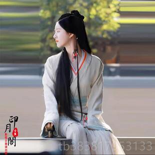 高档子春秋战国秦朝影视赵露程服少商款女士曲裾汉服同妃服仙女古