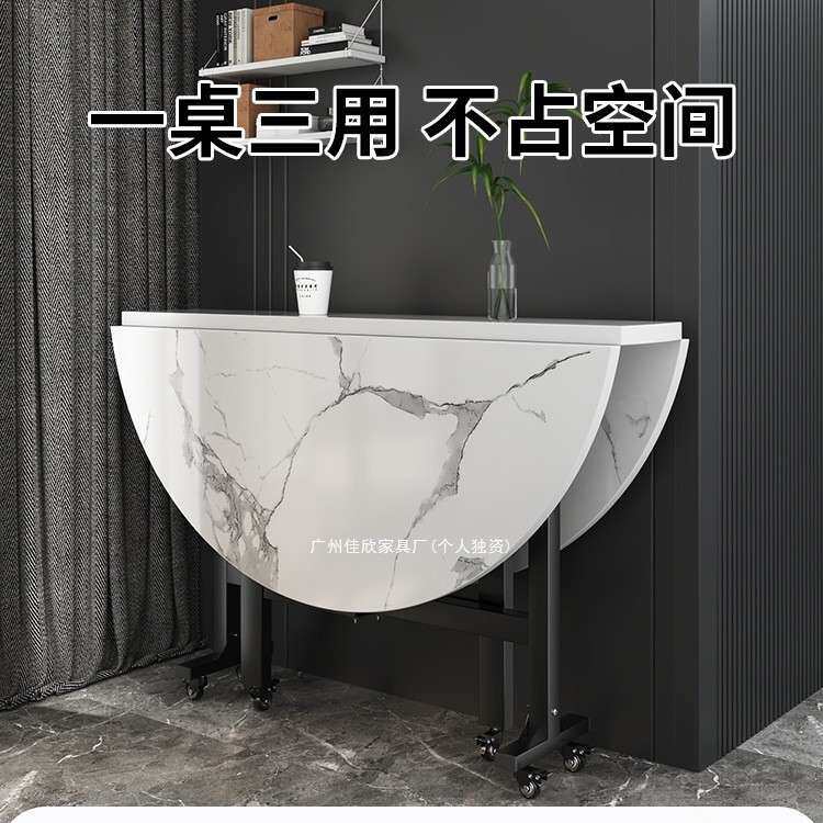 圆桌客厅家用小户型可折叠大圆餐桌10人饭桌餐厅圆形实木吃饭桌子