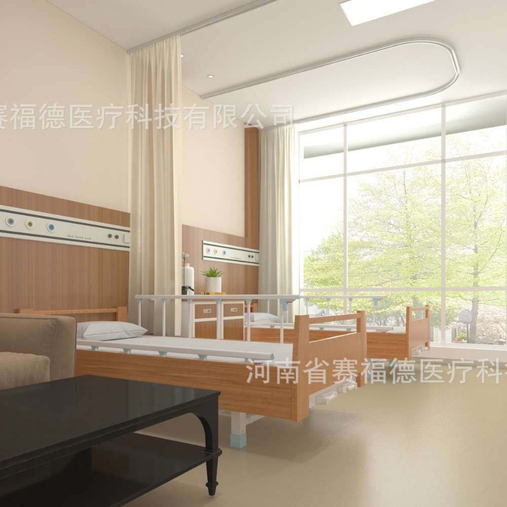 ABS床厂家适老化居家养老床单双手摇养老院起背抬腿升降老年人床