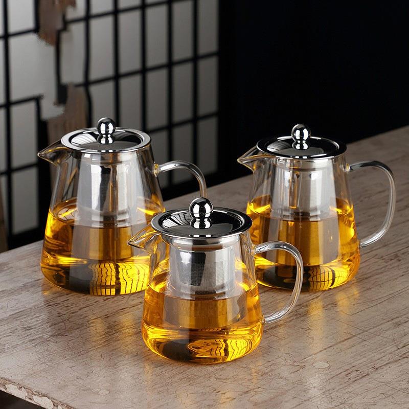 围炉煮茶壶高硼硅玻璃不锈钢过滤内胆泡茶壶电陶炉加热普洱煮茶壶