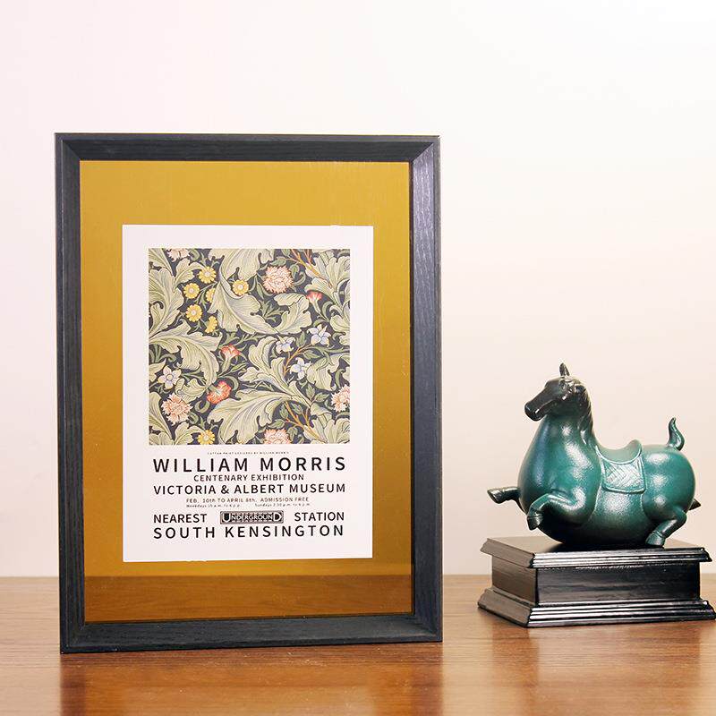 创意彩色透明相框木质diy油画框海报装裱挂墙亚克力玻璃画框摆台