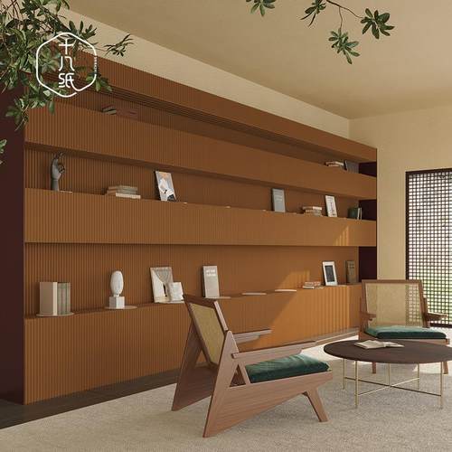 十八纸屏风办公隔断纸墙可折叠移动多层置物架酒店隔板轻层背景墙