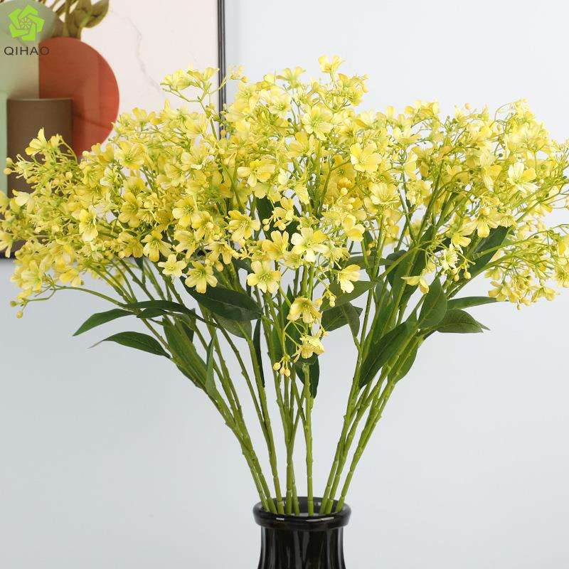 小清新仿真3头瑞香花 家居塑胶摆设人造花 婚庆装饰瑞香花仿真花图片