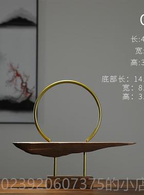 正品意回流香炉饰品实木架创子模拟引财富和欢迎客桌人松木客厅办