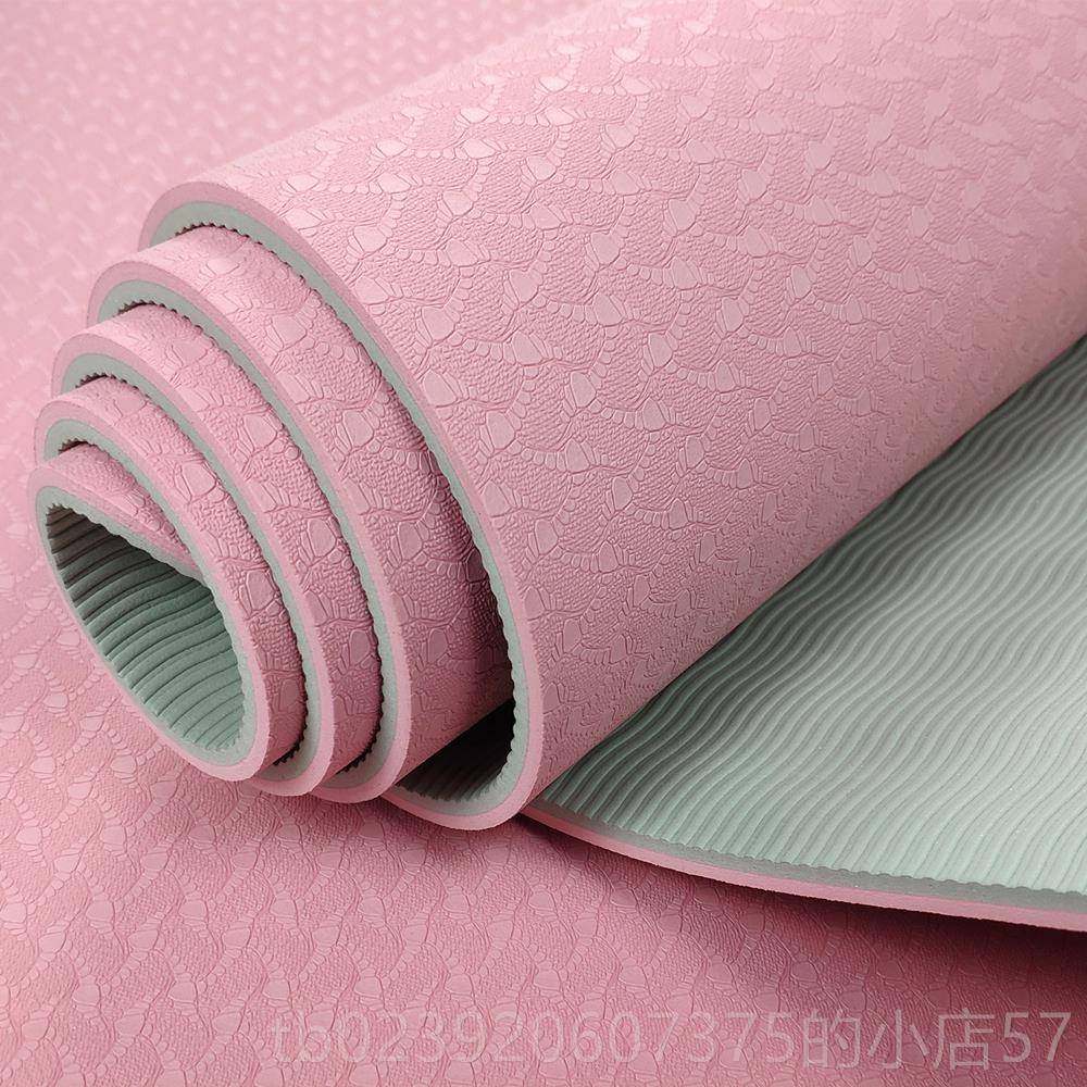 正品tpe瑜伽垫防滑m加厚8mm宽80c加男长女初学者瑜珈健身垫地垫家