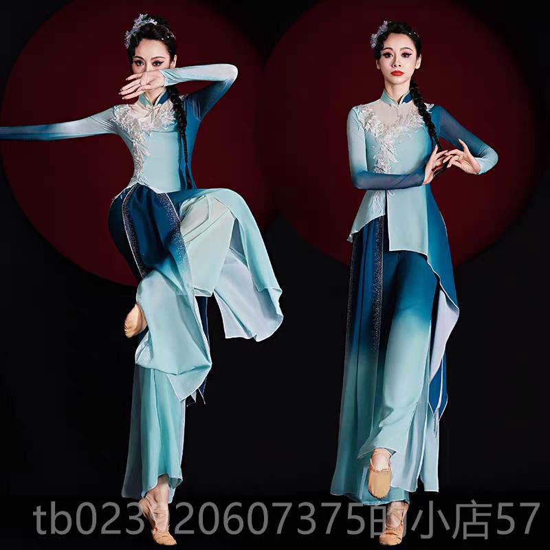正品古蹈典舞演出服女飘逸中国风20歌25新款胶州秧舞服装广场套装