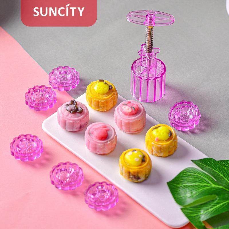 新款中秋月饼模具制作手压式不粘冰皮绿豆糕点心糕点家用烘焙模具