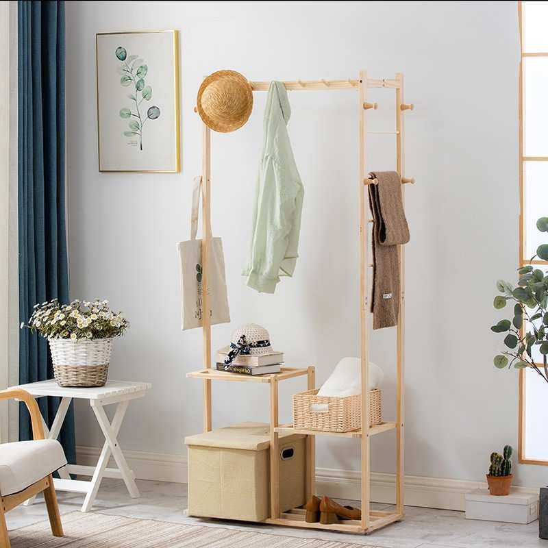 衣帽架实木落地家用卧室挂衣架立式挂衣服架子简易客厅收纳置物架,模玩/动漫/周边/娃圈三坑/桌游,模型制作工具/辅料耗材,淘宝优惠券,粉丝福利购,淘宝优惠卷