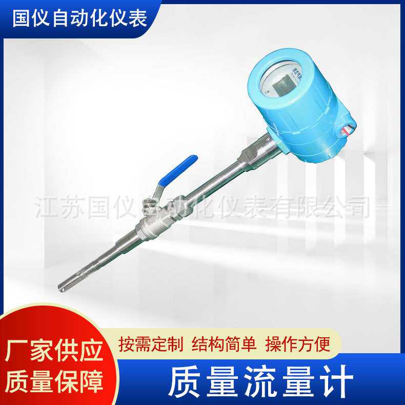 厂家供应质量流量计 插入式数显气体氢气热式质量流量计