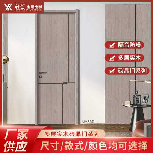 碳晶门实木复合门定制卧室门隔音源头实力工厂免漆门全屋平开门