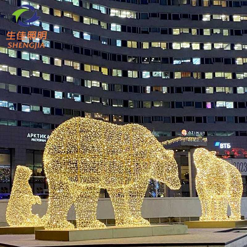 LED熊造型灯户外3D立体动物灯广场 装饰景观灯亮化节日景观小品灯