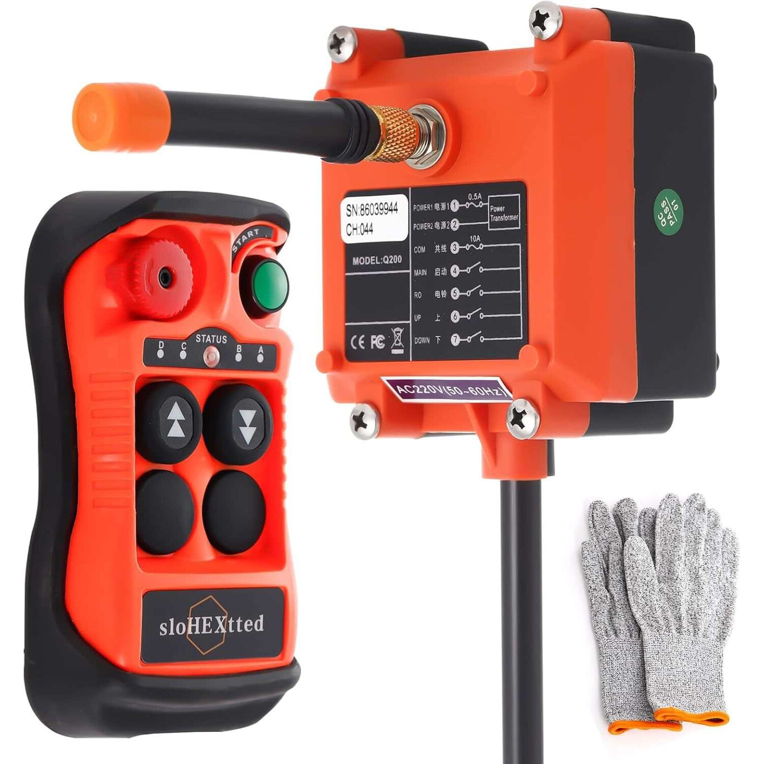 2 Channel Button Industrial Wireless Overhead Hoist Crane Ra