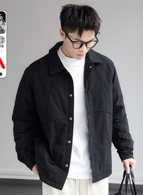 90灰鹅绒轻薄羽绒服男士2025冬季新款宽松大码休闲百搭男生外套潮