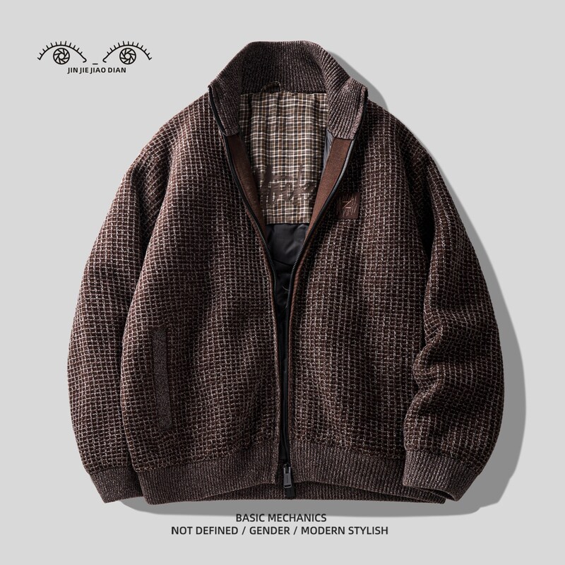 皮埃蒙特高订重磅90鸭绒格纹针织羽绒服男士冬季加厚保暖羽绒外套,男装,羽绒服,淘宝优惠券,粉丝福利购,淘宝优惠卷