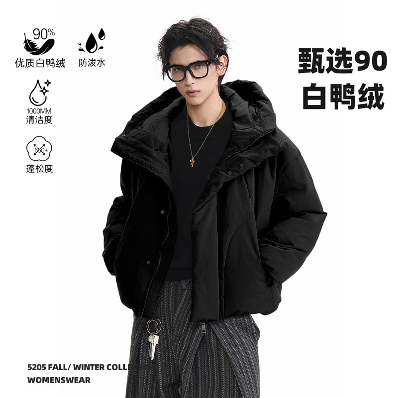 ACRARDIC冬装美式解构设计感连帽羽绒服潮流百搭保暖90白鸭绒外套,男装,羽绒服,淘宝优惠券,粉丝福利购,淘宝优惠卷
