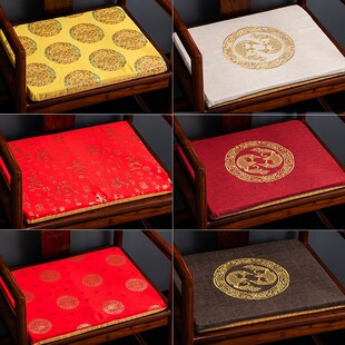 红木沙发坐垫套中式餐椅太师椅官帽椅子实木家具圈椅茶桌椅垫定做