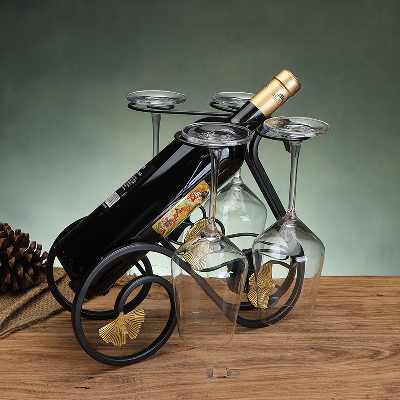 欧式创意红酒杯架高脚杯倒挂葡萄酒酒柜装饰红酒架子家用装饰摆件