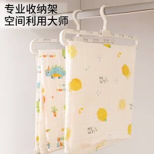 婴儿纱布浴巾大衣架专用伸缩阳台多功能家用晒床单凉席加长挂衣撑