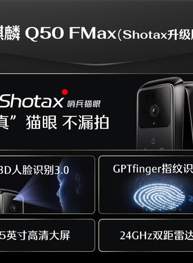 德施曼人脸猫眼大屏智能门锁密码锁麒麟Q50FMax(Shotax升级版)