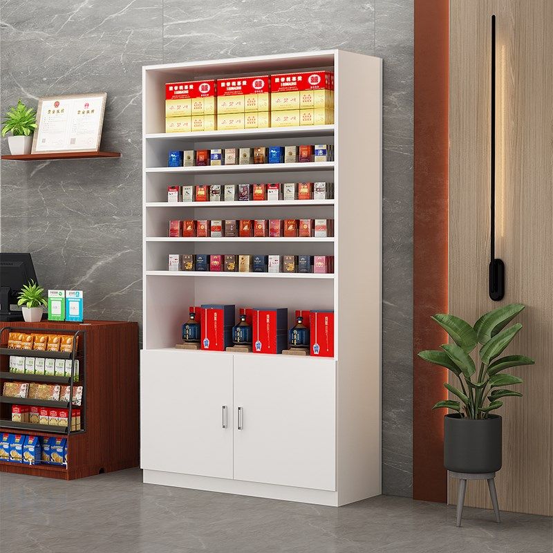 烟酒展示柜超市茶叶货架置物架多层组合货柜便利店酒柜储物柜收纳