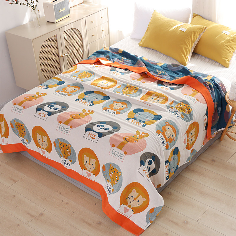 四层纯棉纱布盖毯四季通用薄款家用毛巾被可机水洗全棉午睡沙发毯,床上用品,休闲毯/毛毯/绒毯,淘宝优惠券,粉丝福利购,淘宝优惠卷