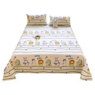 纯棉床单单件100全棉儿童卡通学生宿舍1.5米单人夏季双人1米8单独