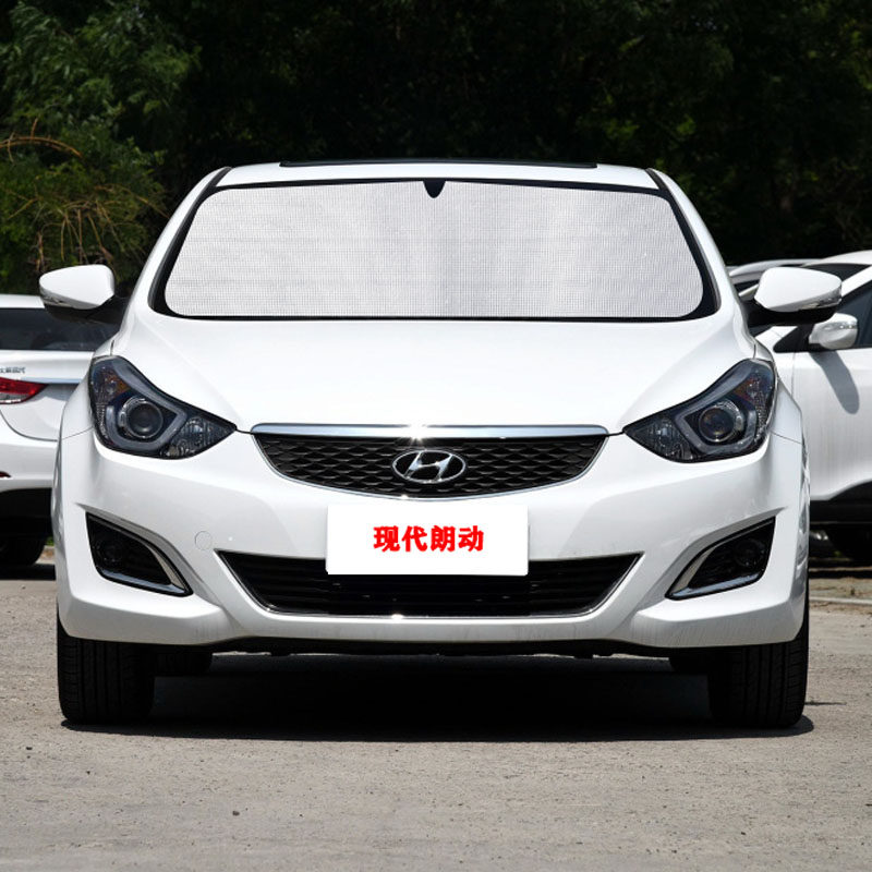 现代朗动专用遮阳帘汽车遮阳挡防晒隔热遮阳板车窗窗帘侧窗前档伞